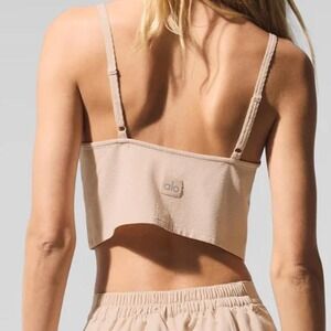 Alo Yoga Dreamscape Tank Top Macadamia Womens XXS/XS Activewear Loungewear